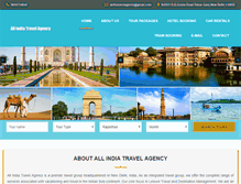 Tablet Screenshot of india-travel-agency.com